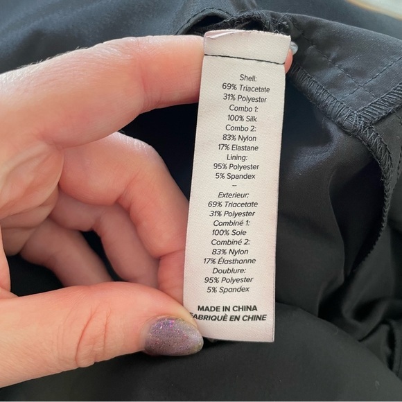 Cinq à Sept Devon Strapless Sweatheart Black High Low Skater Mini Dress EUC Sz 6 - Picture 9 of 11